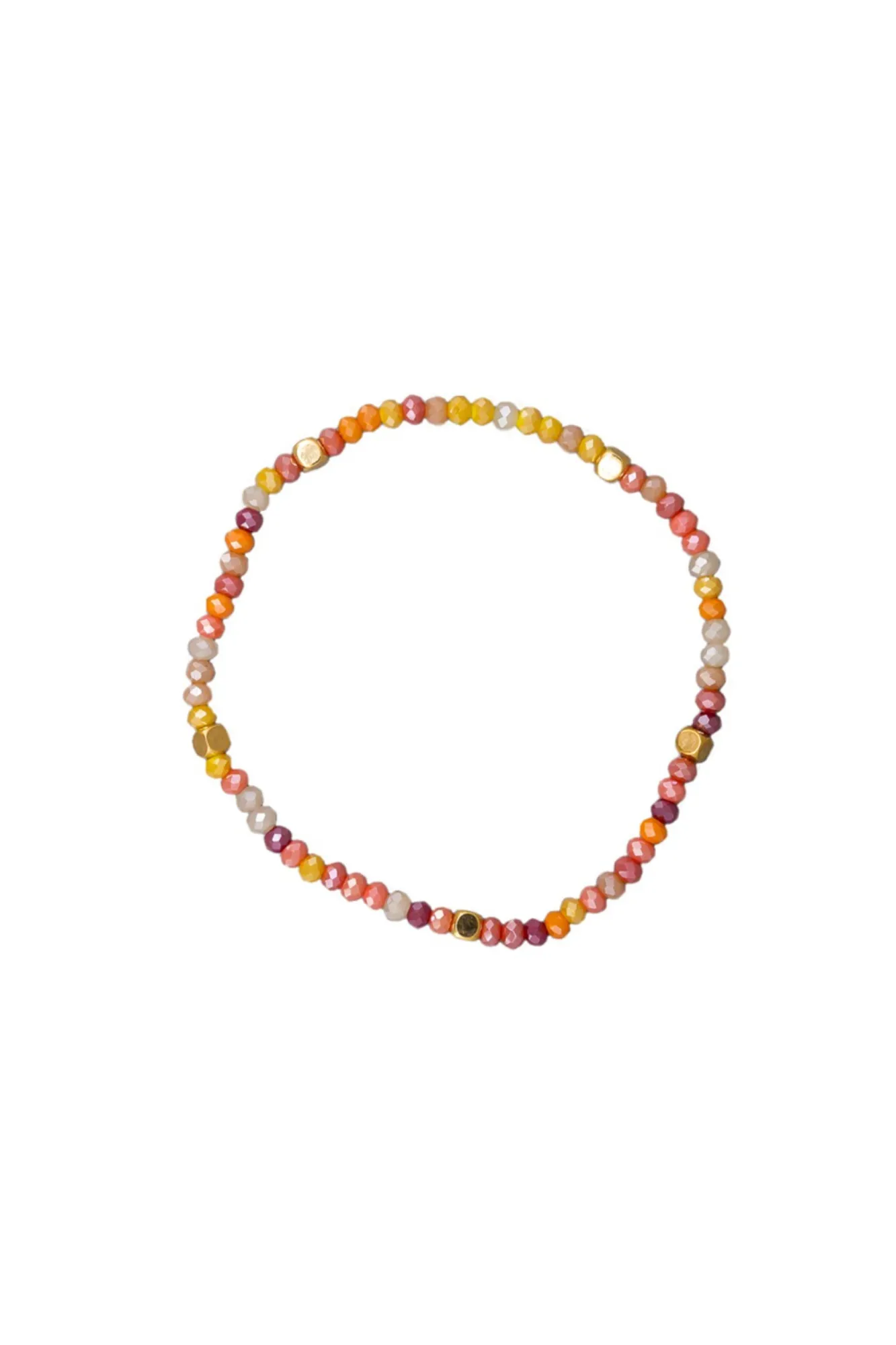 Tiger Tree Beaded Airlie Bracelet Orange