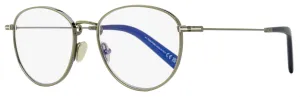 Tom Ford Men's Blue Block Eyeglasses TF5749B 012 Ruthenium/Blue 52mm
