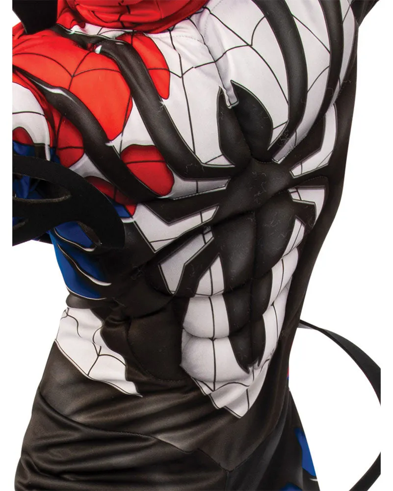 Venomised Spiderman Boys Deluxe Costume
