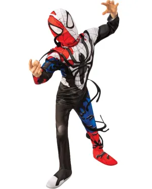 Venomised Spiderman Boys Deluxe Costume