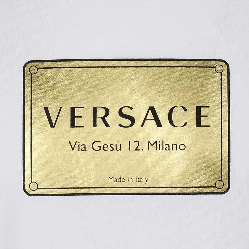 Versace White Graphic T-Shirt