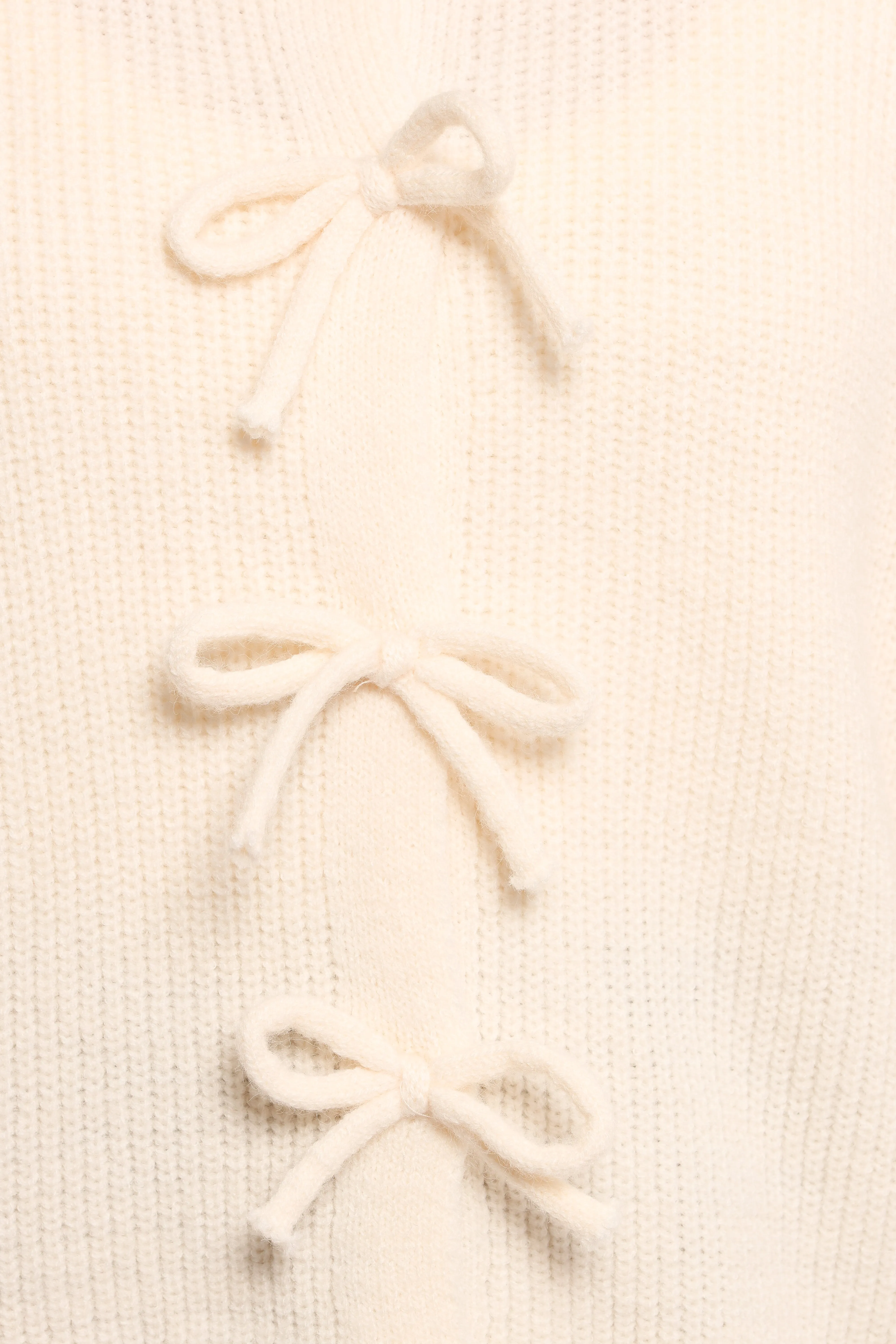 Wilde Bow Front Cardigan - Off White
