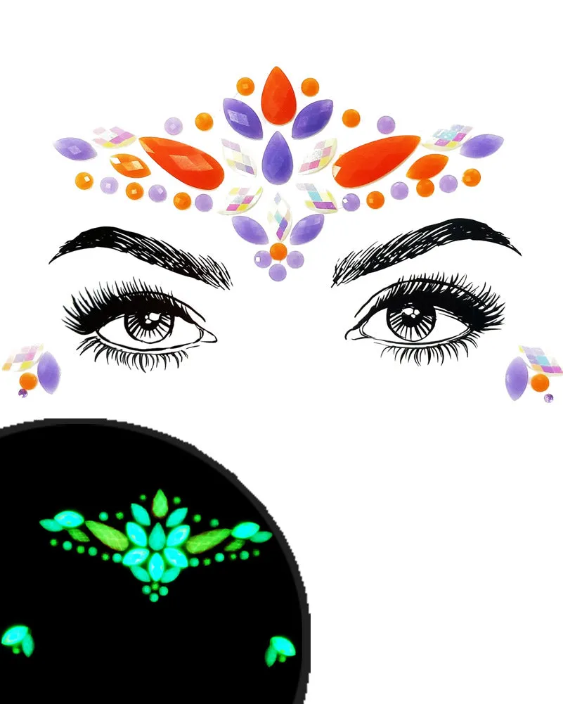 Witch Glow in the Dark Face Jewels