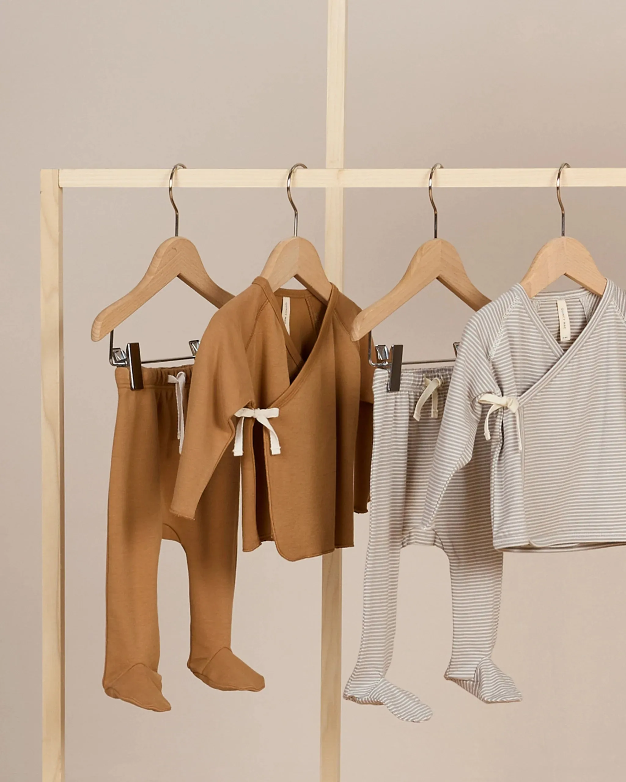 Wrap Top   Footed Pant Set || Golden