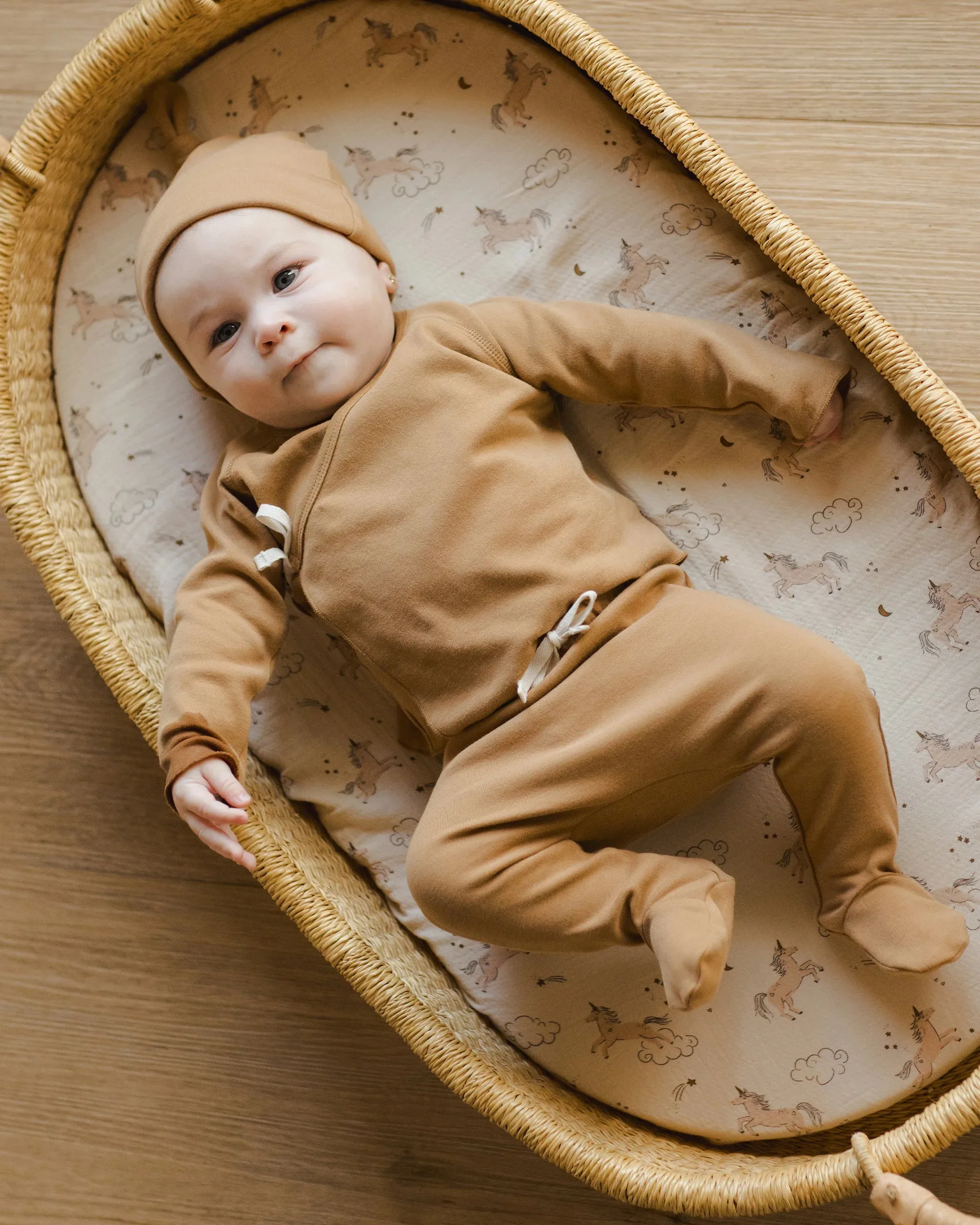 Wrap Top   Footed Pant Set || Golden