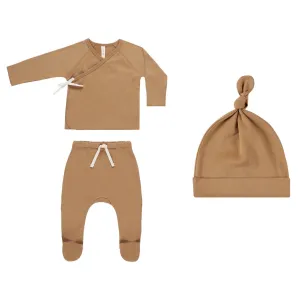 Wrap Top   Footed Pant Set || Golden