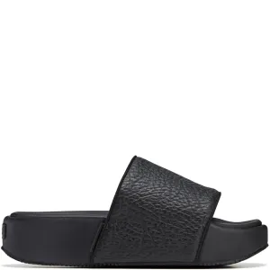 Y-3 Black Leather Sliders