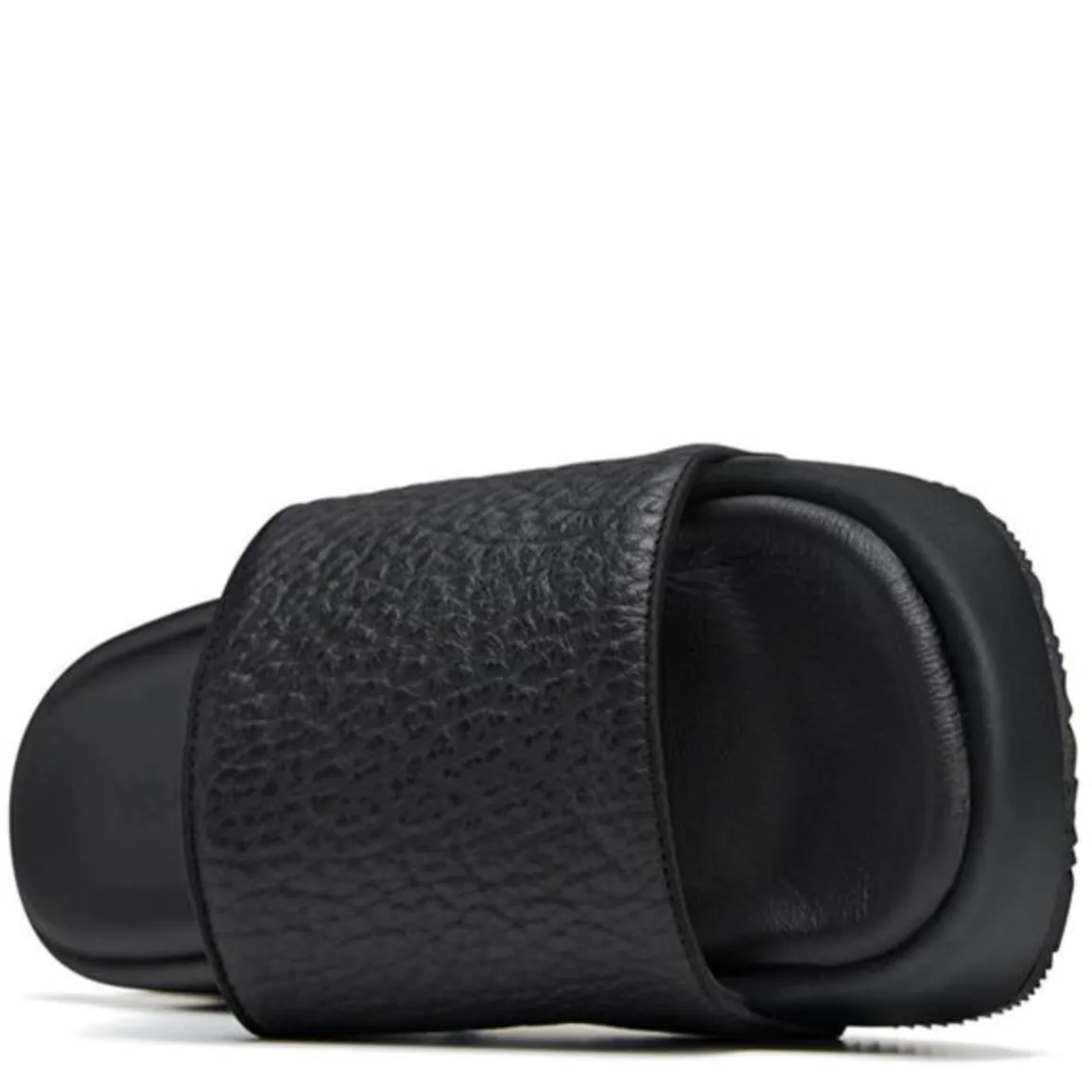 Y-3 Black Leather Sliders