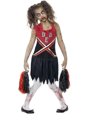 Zombie Cheerleader Girls Costume